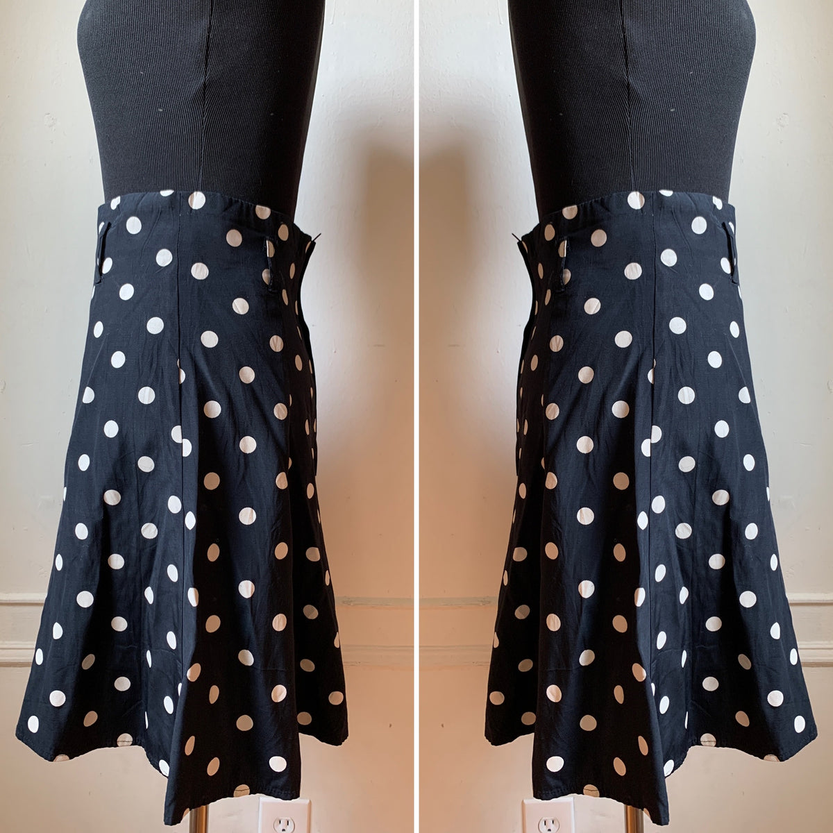 80s orders polka dot skirt