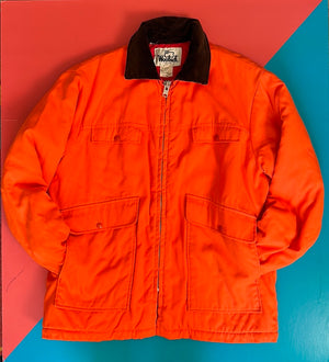 Vintage Woolrich Orange with Corduroy Collar Jacket