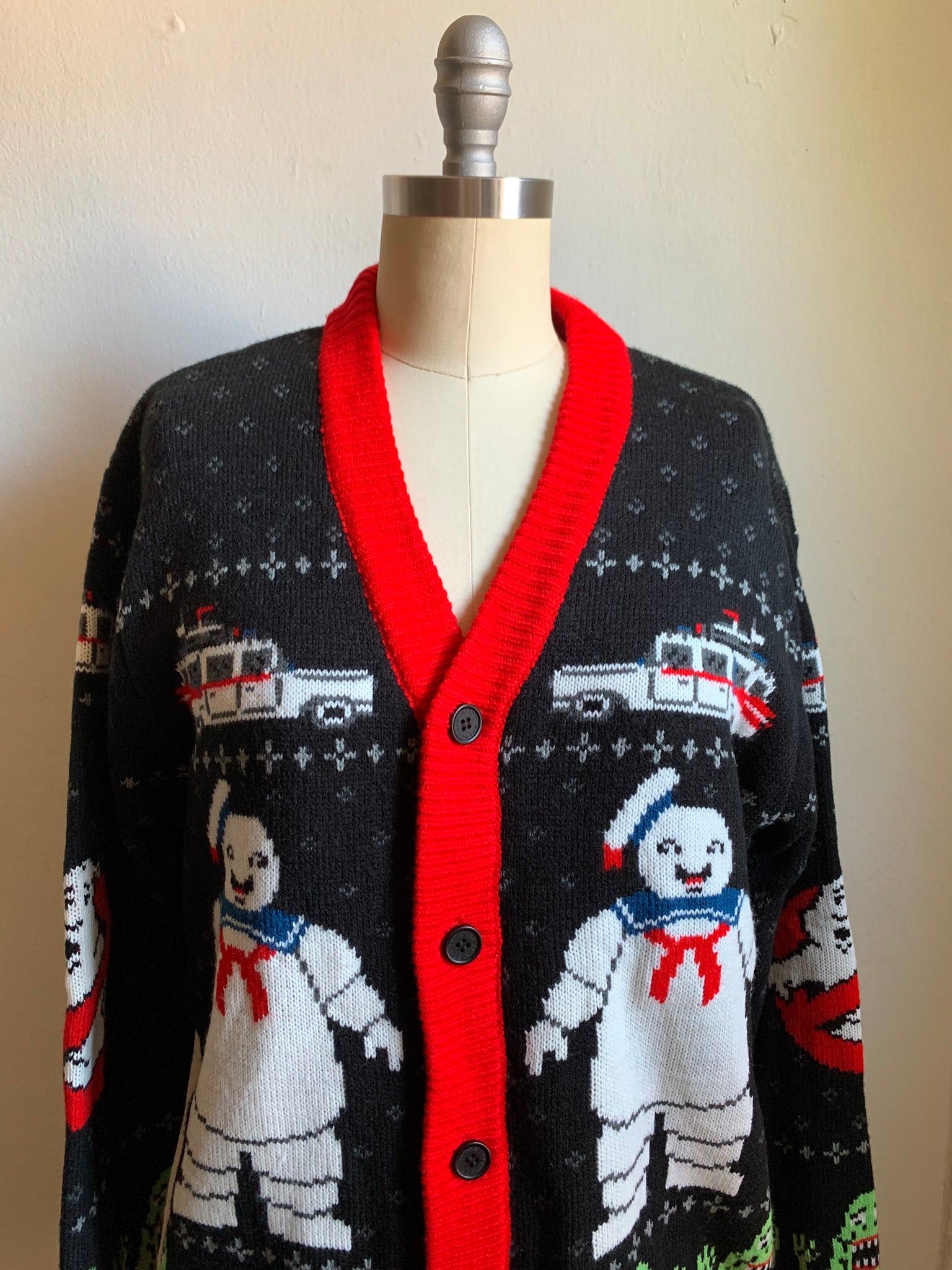 Ghostbusters Knit Cardigan Sweater
