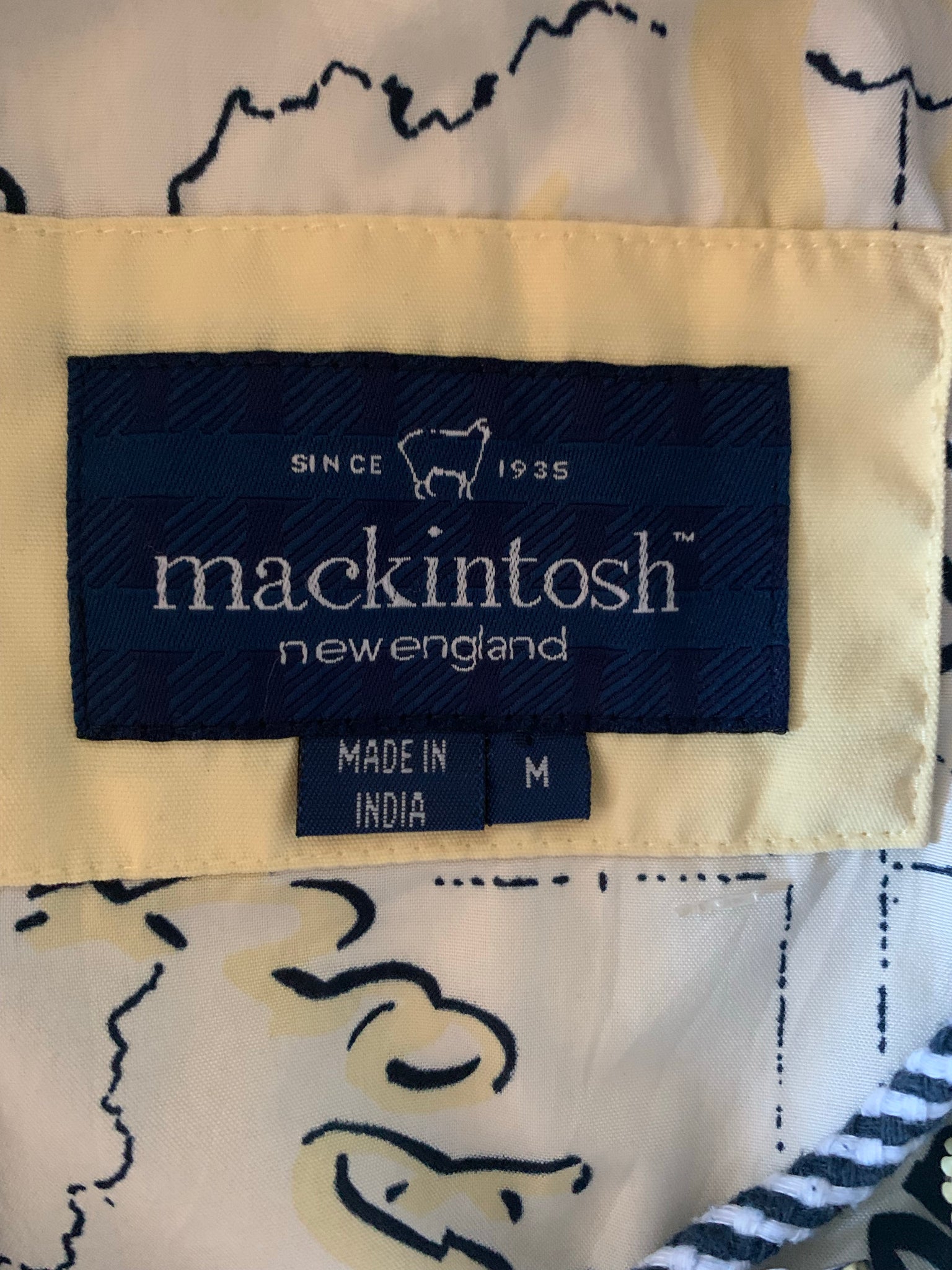 Mackintosh New England Yellow Windbreaker Jacket