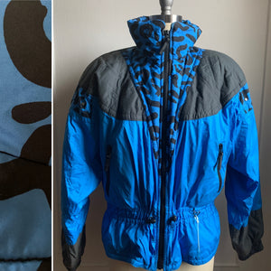 Vintage 90s Blue Puffer Ski Jacket