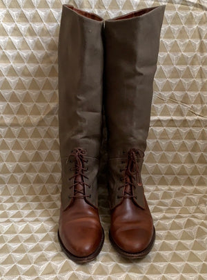 Vintage Cole Haan Country Oxford Brown and Green Boots