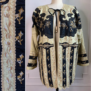 Vintage 100% Silk Embroidered Jacket