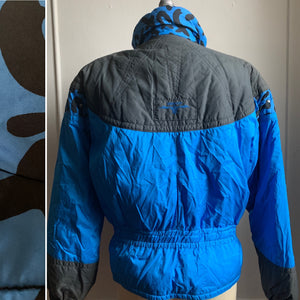 Vintage 90s Blue Puffer Ski Jacket