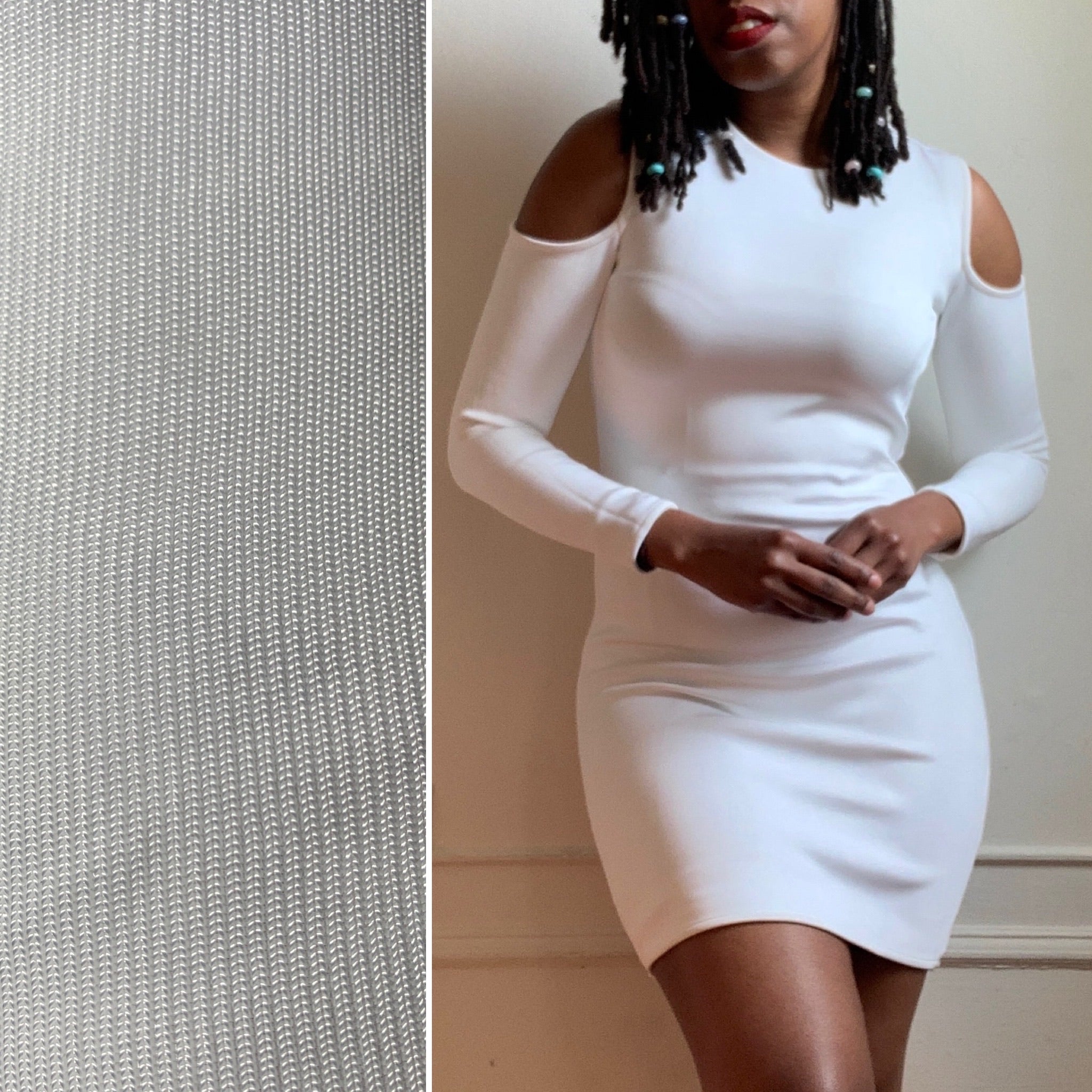 Topshop Boutique White BodyCon Cutout Mini Dress